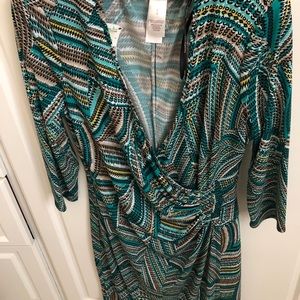 Laundry by Design faux wrap dress, NWT, Size 10,
